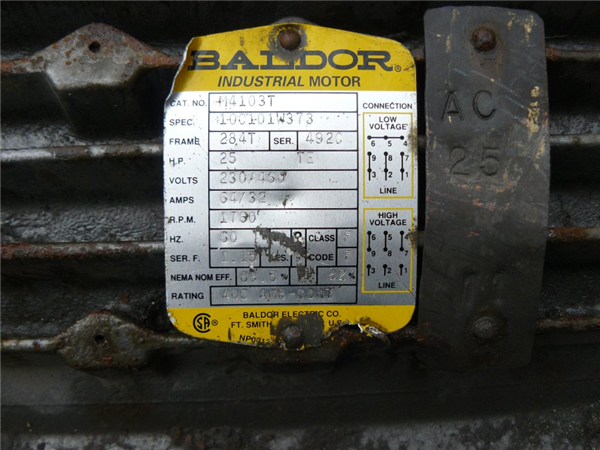 Unused Baldor 25 Hp Motor, 1760 Rpm)